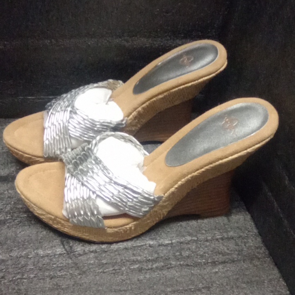 Silver Wedges Size7